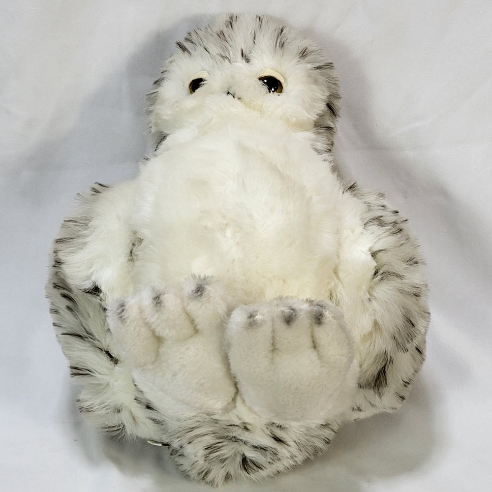 Vintage Dakin Snowy Owl Plush 10" Realistic 1981 Spotted Owl Stuffed Animal Toy - Picture 3 of 10
